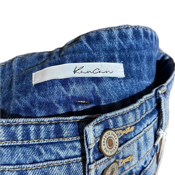 NWT KanCan High Rise Triple Button Shorts Size 28 - Picture 8 of 8